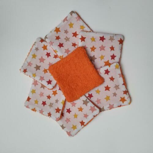 Set 7 discos estrellas rizo naranja
